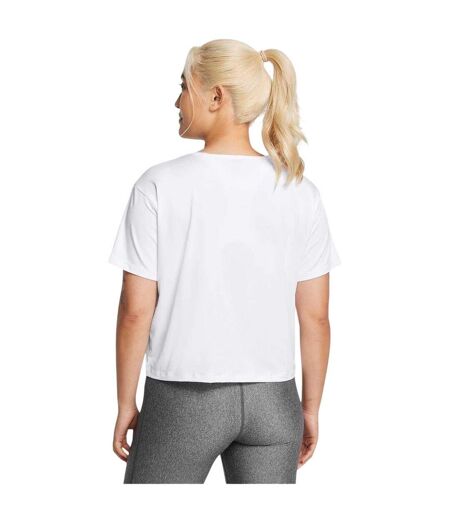 Womens/ladies Motion Crew Neck T-shirt White Under Armour