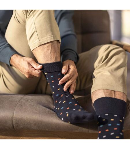 9 Pack Mens Soft Breathable Bamboo Non Elastic Dress Socks