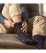 9 Pack Mens Soft Breathable Bamboo Non Elastic Dress Socks-5