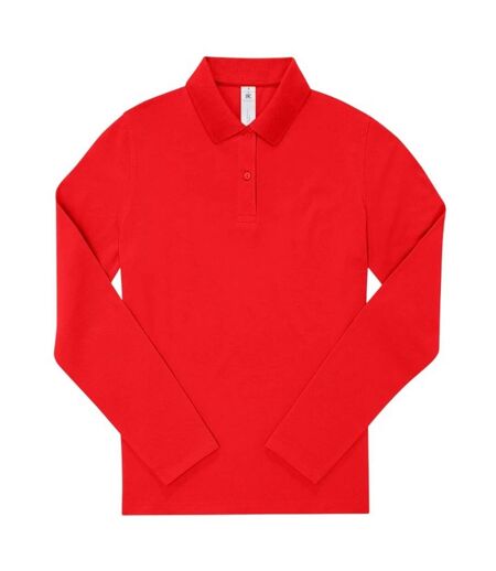 Polo Manches Longues My Polo Femme Rouge B&C