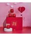 Coffret 6 Bougies Parfumées Amour 30g Rouge-4