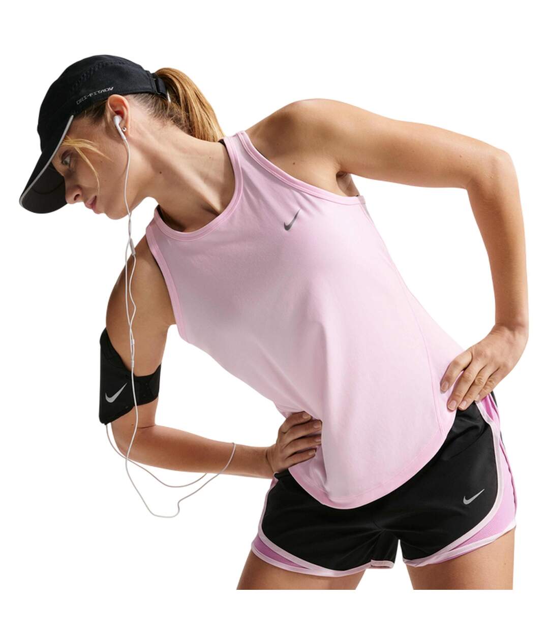 Débardeur Sans Manches Tempo Femme Rose Pâle Nike-4