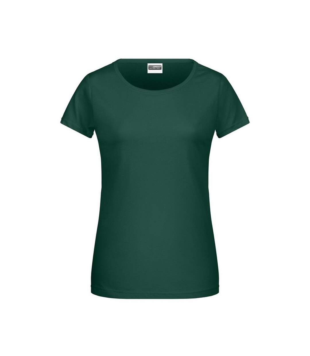 T-shirt Basic Femme Vert Foncé James And Nicholson-1