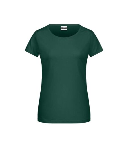 T-shirt Basic Femme Vert Foncé James And Nicholson