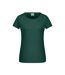 T-shirt Basic Femme Vert Foncé James And Nicholson-1