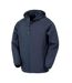 Mens Hooded 3 Layer Printable Soft Shell Jacket Navy Result Genuine Recycled-1