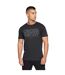 T-shirt helty homme noir Crosshatch