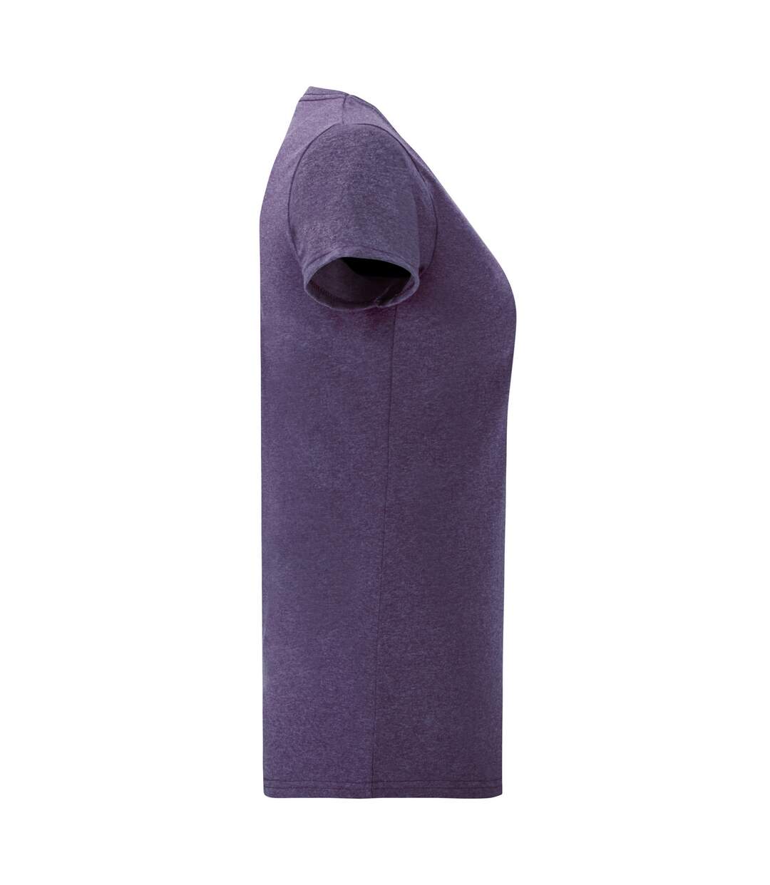 T-shirt Valueweight Femme Violet Chiné Fruit Of The Loom-3