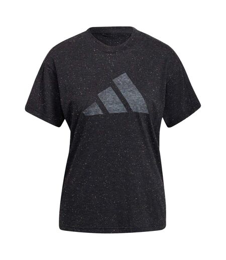 T-shirt Motif/style Petites Taches Winners Femme Noir Chiné Chiné Adidas