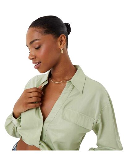 Blouse Manches Froncées Motif/style Drapé Femme Vert Joyeux Jack Wills