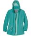 Women's Softshell Hooded Jacket - Green-3