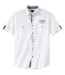 Men's White Pilot-Style Cotton Shirt-1