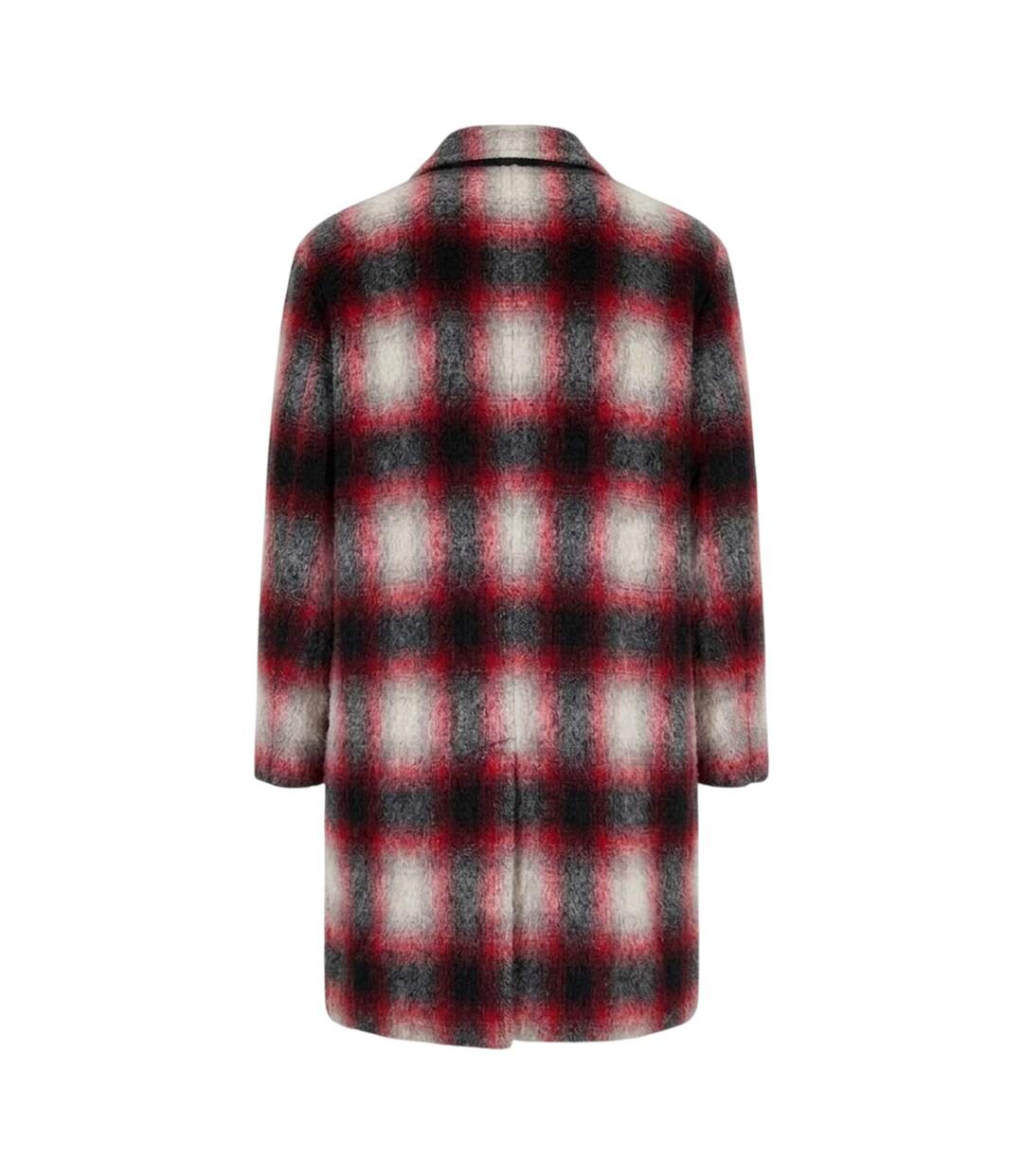 Womens/ladies Plaid Coat Purple Plaid Hugo-2
