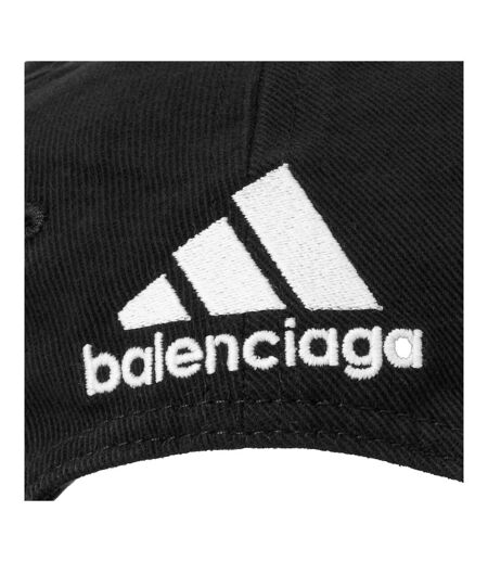 Casquette De Baseball Motif/style Adidas Noir Blanc Balenciaga