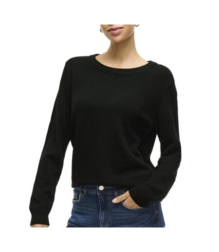 Pull noir mat femme vila viril