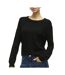 Pull noir mat femme vila viril-1