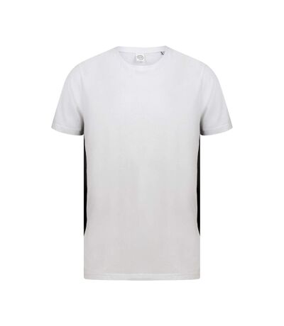 SF - T-Shirt CONTRASTE - Unisexe (Blanc / noir) - UTPC3896