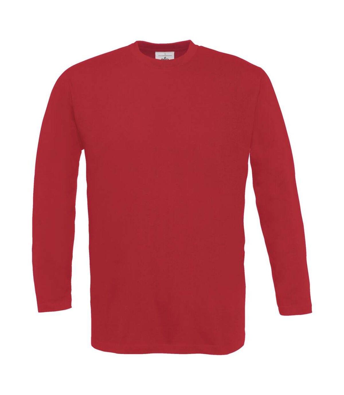 T-shirt manches longues homme - col rond - E190LSL - rouge
