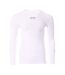 T-shirt manches longues blanc homme hungaria baselayers - s/m-1
