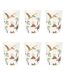 Lot de 6 Gobelets en Papier Dinosaure 20cl Blanc-1