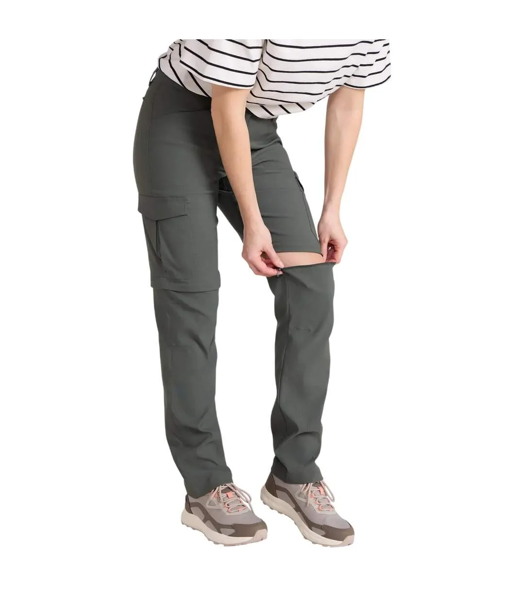 Pantalon Uni 2-en-1 Conniston Femme Vert Kaki Mountain Warehouse-2