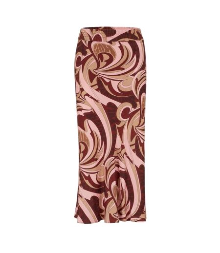 Womens/ladies Ramale Abstract Slim Pencil Skirt Brown Hugo