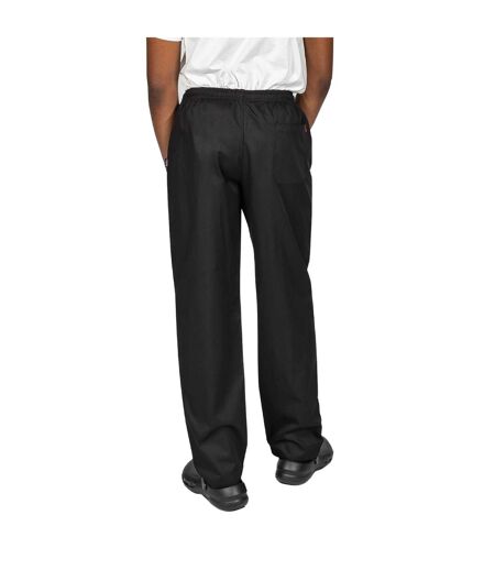 Pantalon de cuisinier adulte noir Dennys