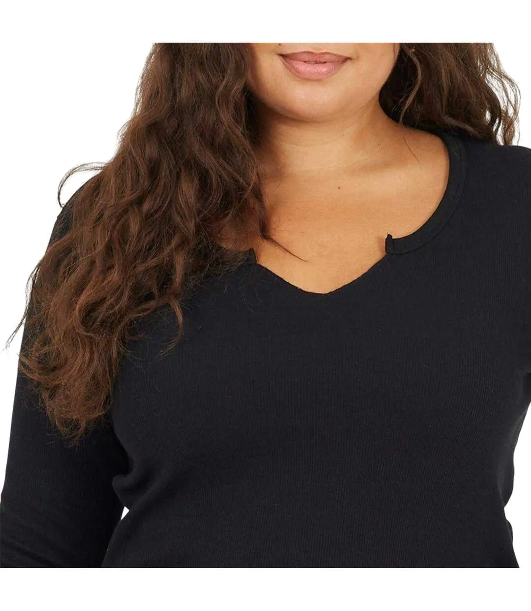 T-shirt Manches Longues Femme Noir Brave Soul-4