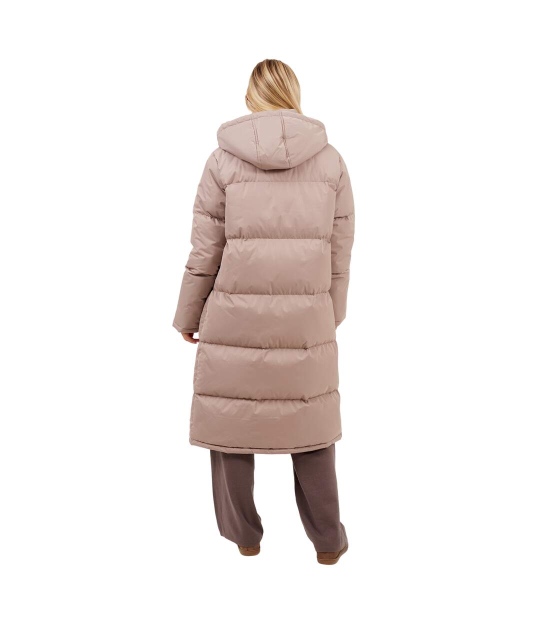 Doudoune Matelassée Femme Beige Gris Brave Soul-3
