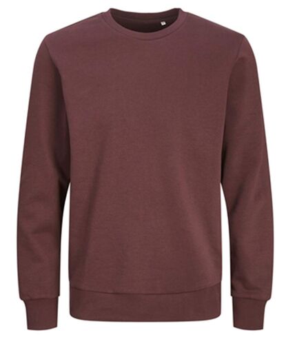 Sweat col rond - JACK&JONES - Unisexe - JJ3900 - rouge vin port royal