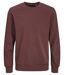 Sweat col rond - JACK&JONES - Unisexe - JJ3900 - rouge vin port royal