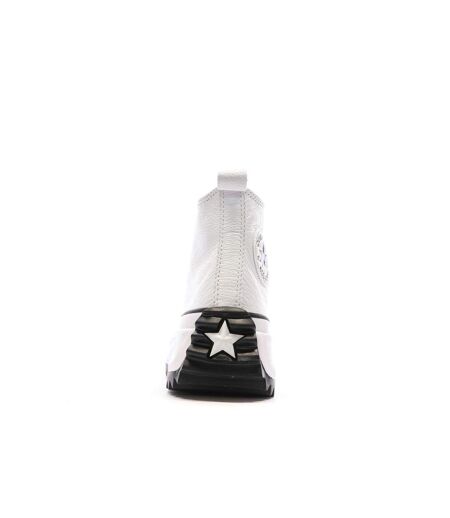 Baskets blanches mixte converse run star hike a04293c