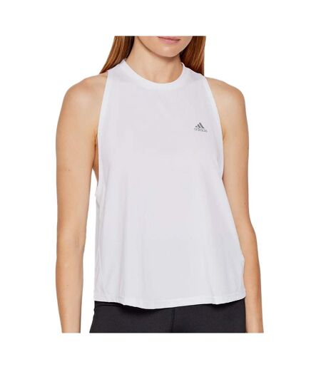 Débardeur de Sport Blanc Femme Adidas Run icons - L