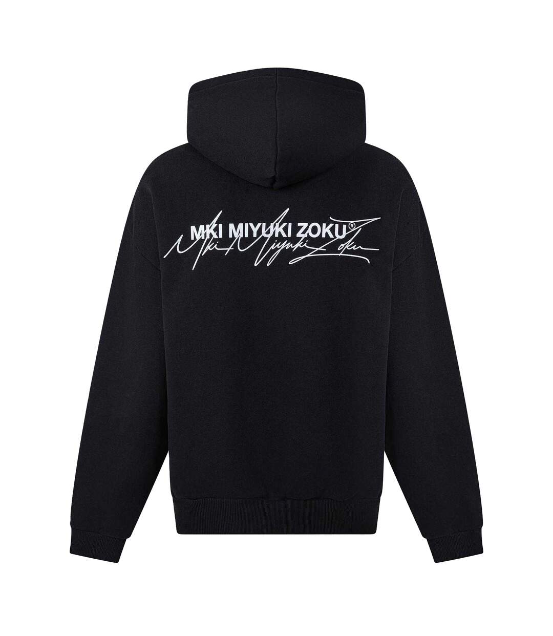 Sweat À Capuche Motif/style Texte Homme Noir Gris MKI MIYUKI ZOKU-3