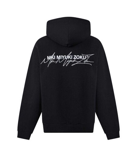 Sweat À Capuche Motif/style Texte Homme Noir Gris MKI MIYUKI ZOKU