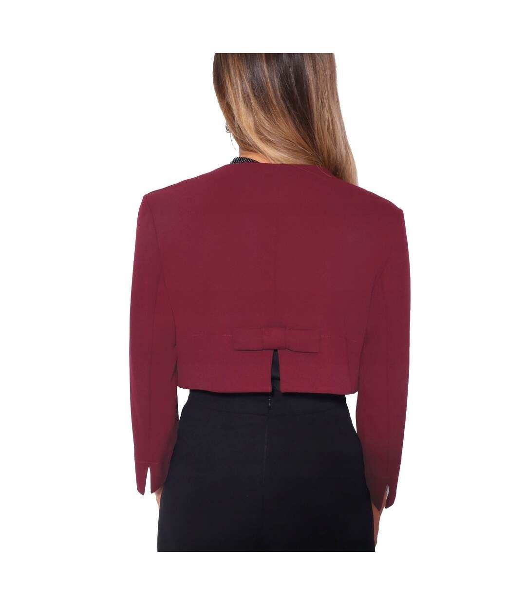 Boléro femme bordeaux Krisp