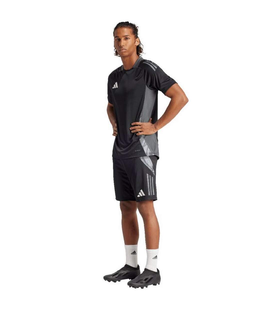 Short Entraînement Tiro Competition Homme Blanc Noir Adidas-4