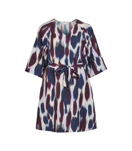 Robe marine/bordeaux femme vila virano