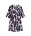 Robe marine/bordeaux femme vila virano-1