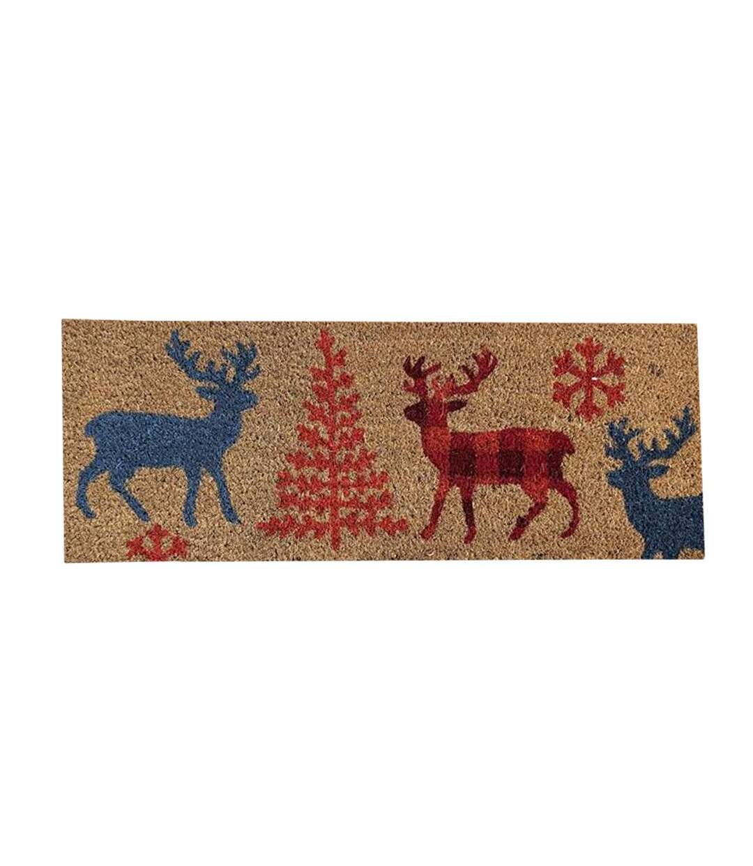 Tapis Marron à Imprimés Luance 25x75cm - Taille unique-1