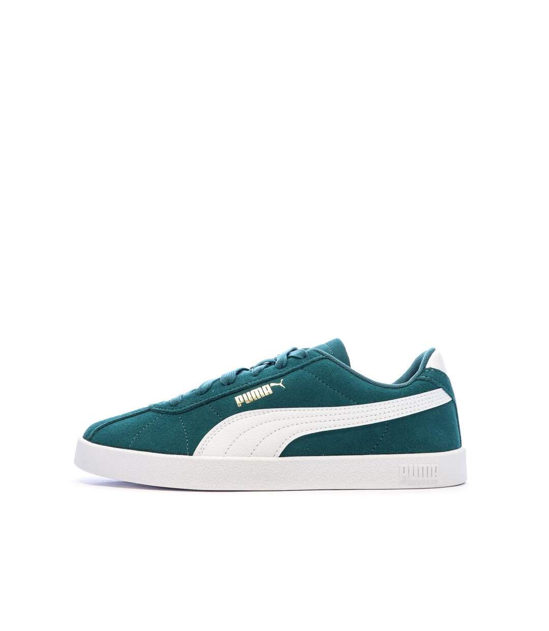 Baskets vert femme puma club-1