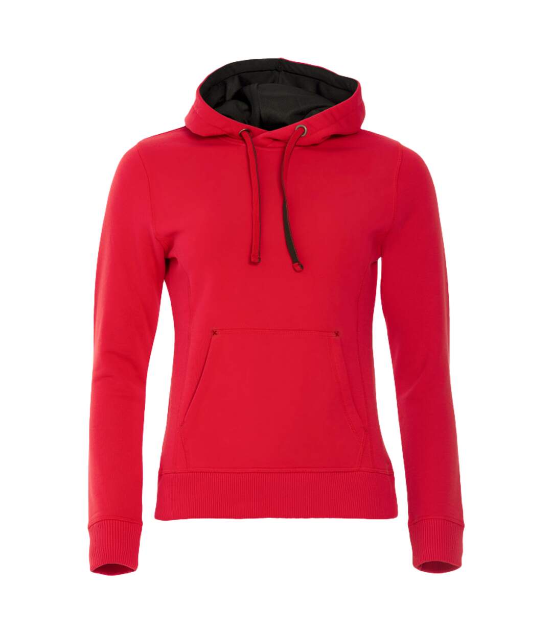 Sweat à capuche classic femme rouge Clique