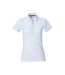 Polo Heavy Premium Femme Blanc Clique-1