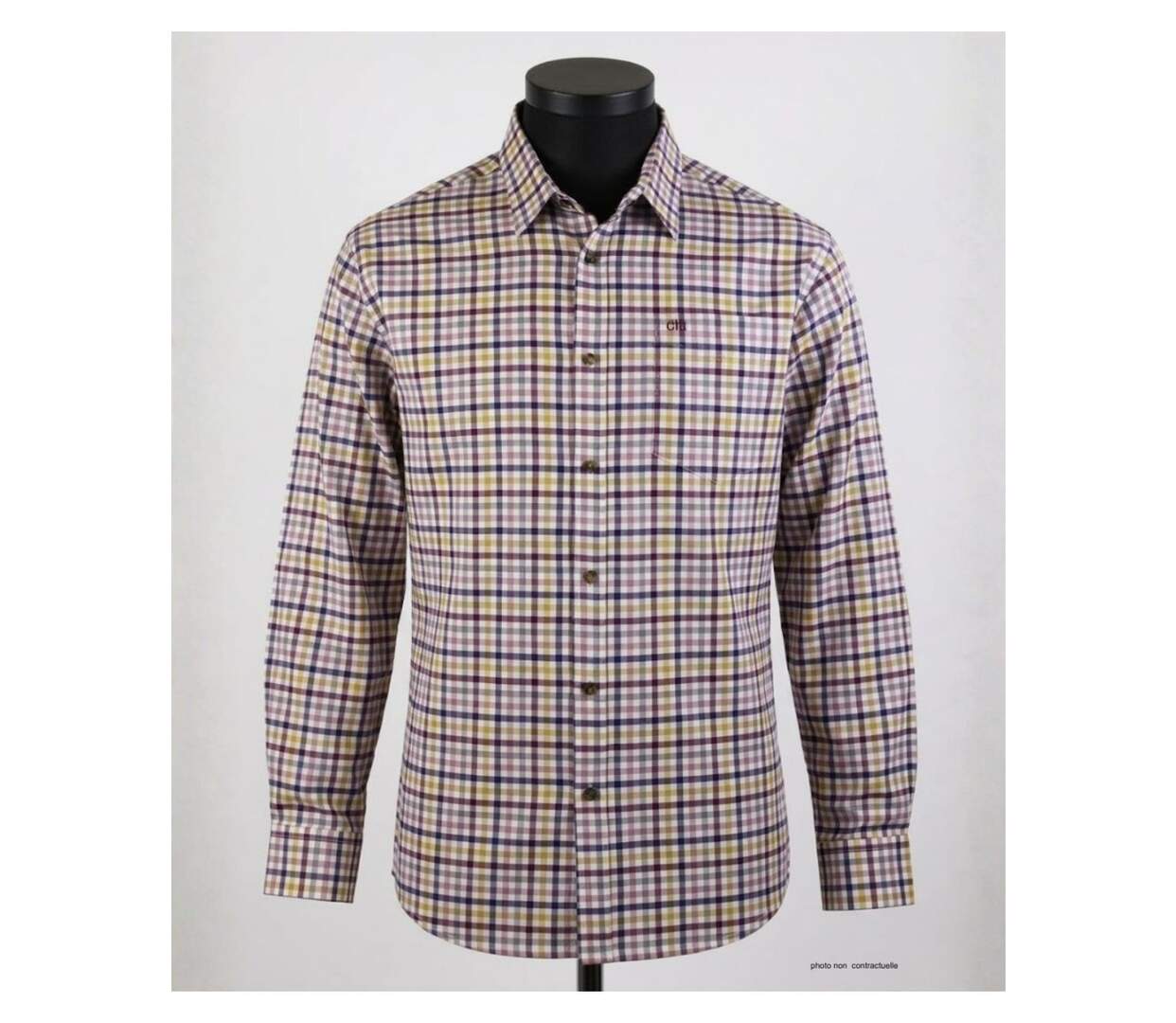 CHALLENGER TINTIN1 - Chemise à carreaux en Coton gratté pour un confort thermique optimal-3