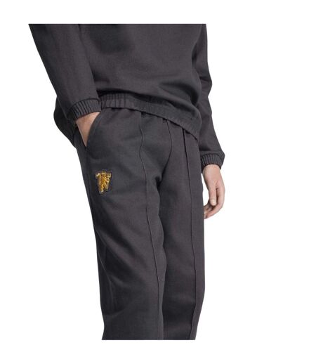 Mens Manchester United Fc Tracksuit Bottoms Black Adidas