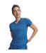 Womens/ladies V Neck T-shirt Aegean Blue Under Armour-1