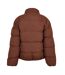 Mens Heavyweight Regular Puffer Jacket Brown NYC-2