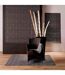 Tapis Tissé Déco Aztek 80x150cm Noir-4