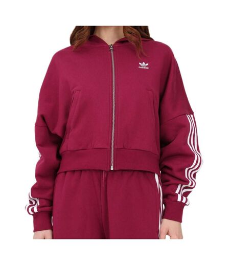 Sweat Zippé Rose Femme Adidas Hoodie - 34