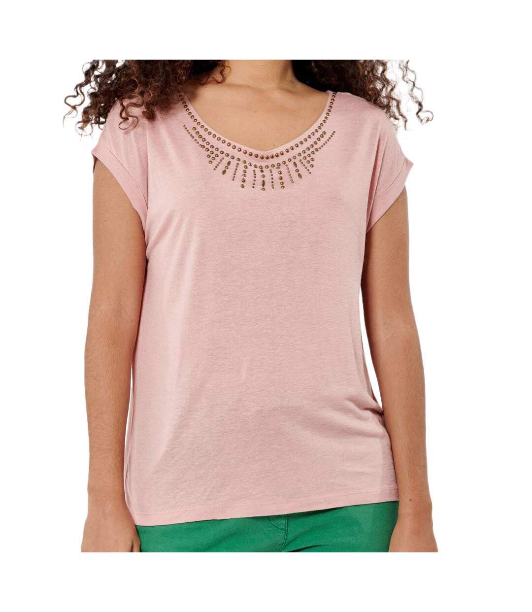 T-shirt Rose Femme Kaporal Smooth - S-1